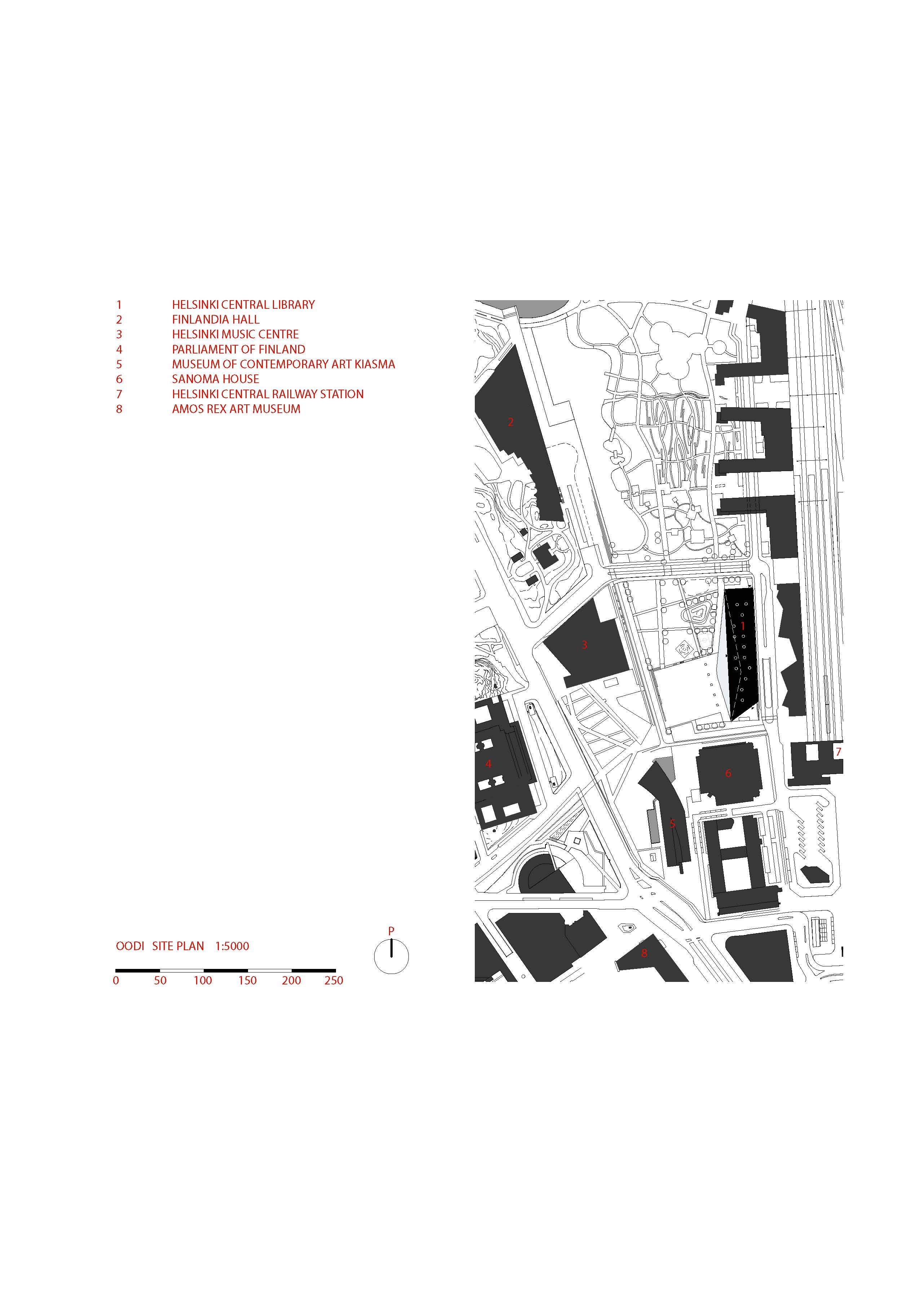 Situatie Oodi in Helsinki 