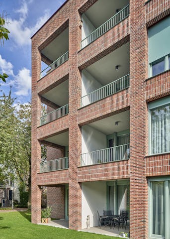 Woongebouw 1 voor Klooster Oude Dijk te Tilburg door Shift. Beeld René de Wit