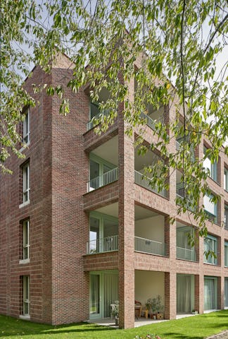 Woongebouw 1 voor Klooster Oude Dijk te Tilburg door Shift. Beeld René de Wit