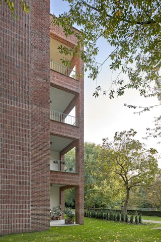 Woongebouw 1 voor Klooster Oude Dijk te Tilburg door Shift. Beeld René de Wit