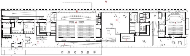 Begane grond Hoge Raad der Nederlanden in Den Haag door KAAN Architecten