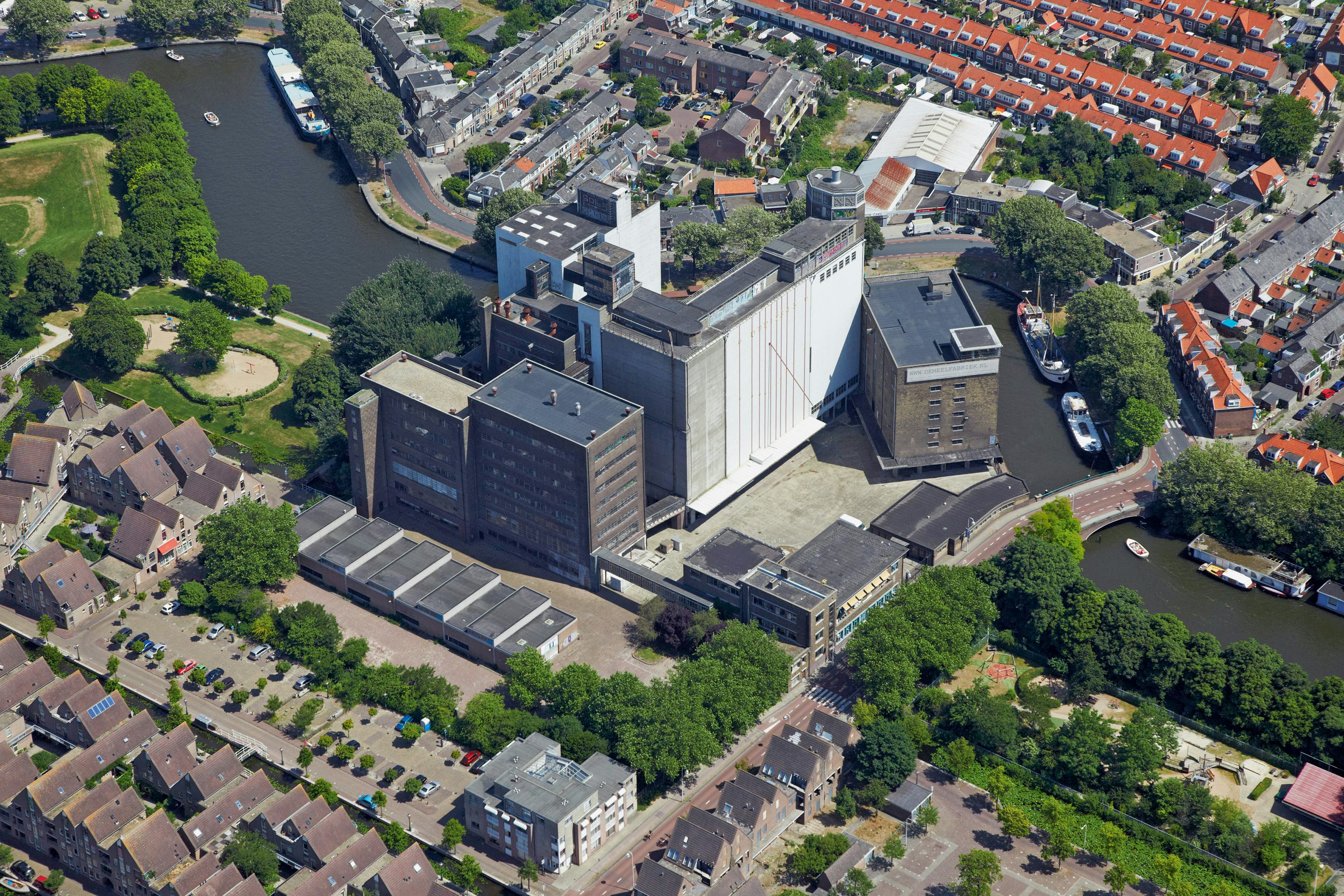 Luchtfoto van De Meelfabriek anno 2016 