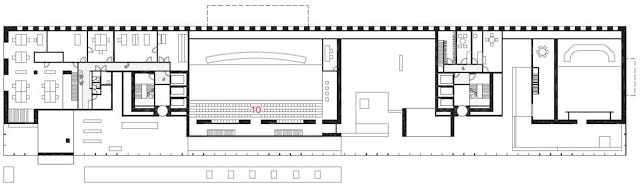 Eerste verdieping Hoge Raad der Nederlanden in Den Haag door KAAN Architecten