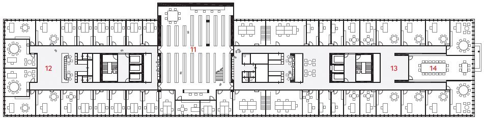 Derde verdieping Hoge Raad der Nederlanden in Den Haag door KAAN Architecten