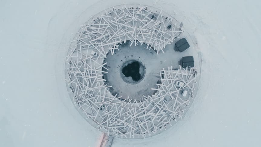 Arctic Bath main circular building designed by Architects Bertil harström & Johan Kauppi for Arctic Bath. Beeld Pasquale Baseotto