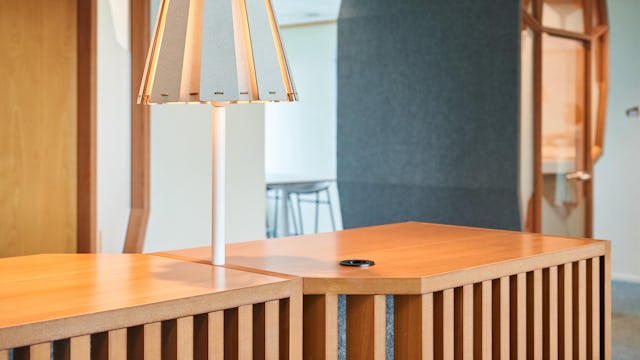 Interieur Nederlandse Gasunie Groningen door Vector-i en Zwartwoud