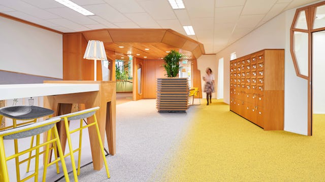 Interieur Nederlandse Gasunie Groningen door Vector-i en Zwartwoud