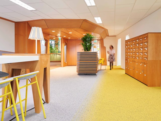 Interieur Nederlandse Gasunie Groningen door Vector-i en Zwartwoud