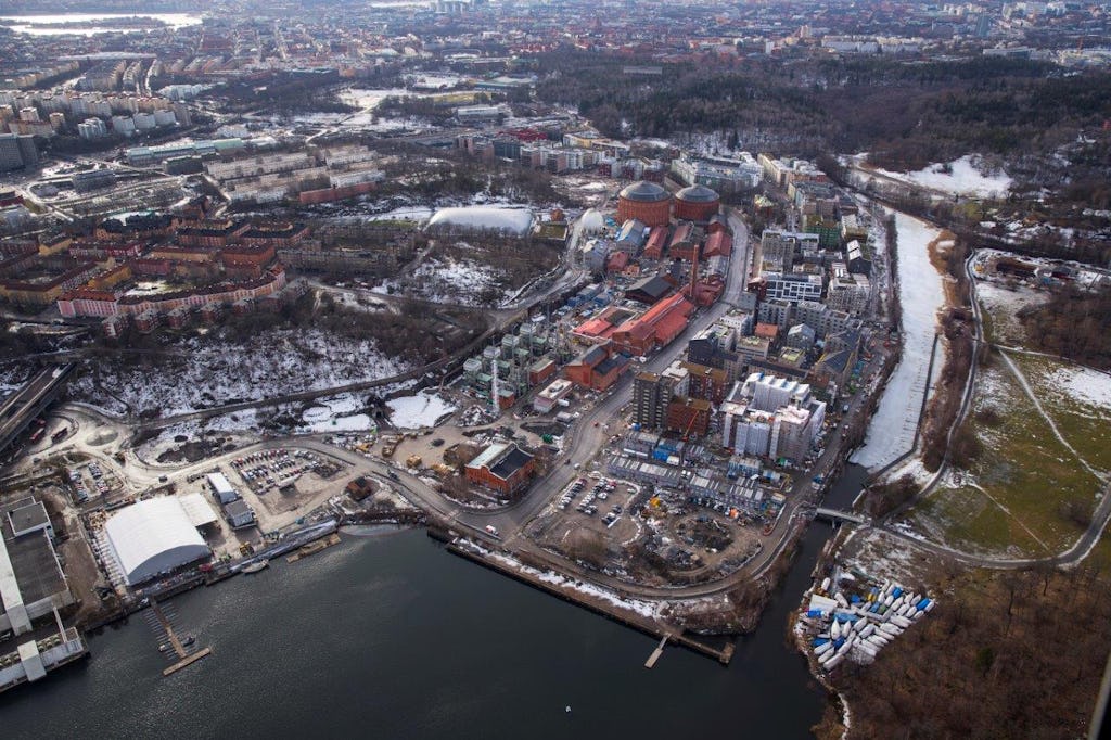 Kolkajen/Ropsten in The Royal Seaport in Stockholm (SE) door Mandaworks en Adept maart 2020