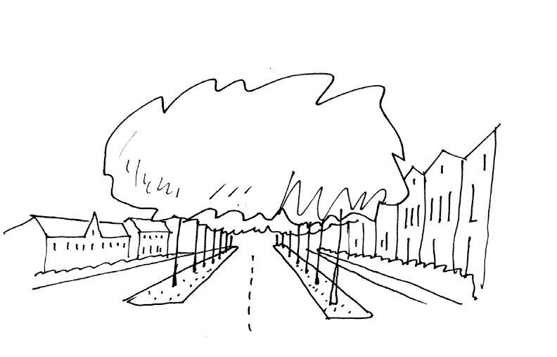 Ruimtelijke typologie van wegen, Vormgevingsvisie Noorderbrug/Bosscherweg, Palmbout Urban Landscapes 2013 - Singel