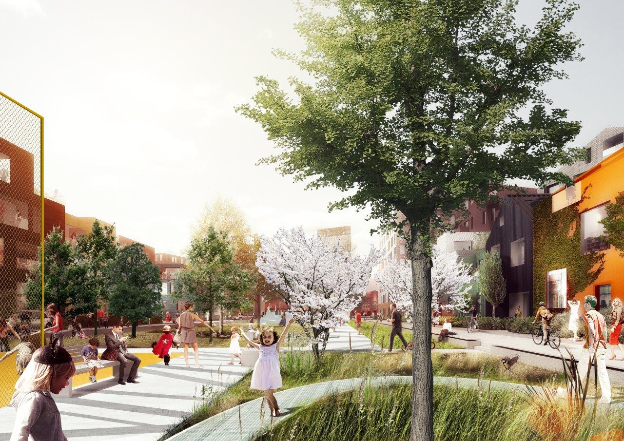 Parken dienen tevens als waterberging