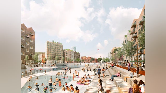 Waterarena als belangrijkste publieke ruimte