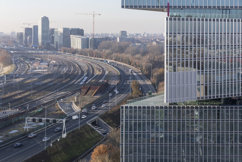 nhow Amsterdam RAI hotel door OMA/Reinier de Graaf. Beeld Laurian Ghinitoiu