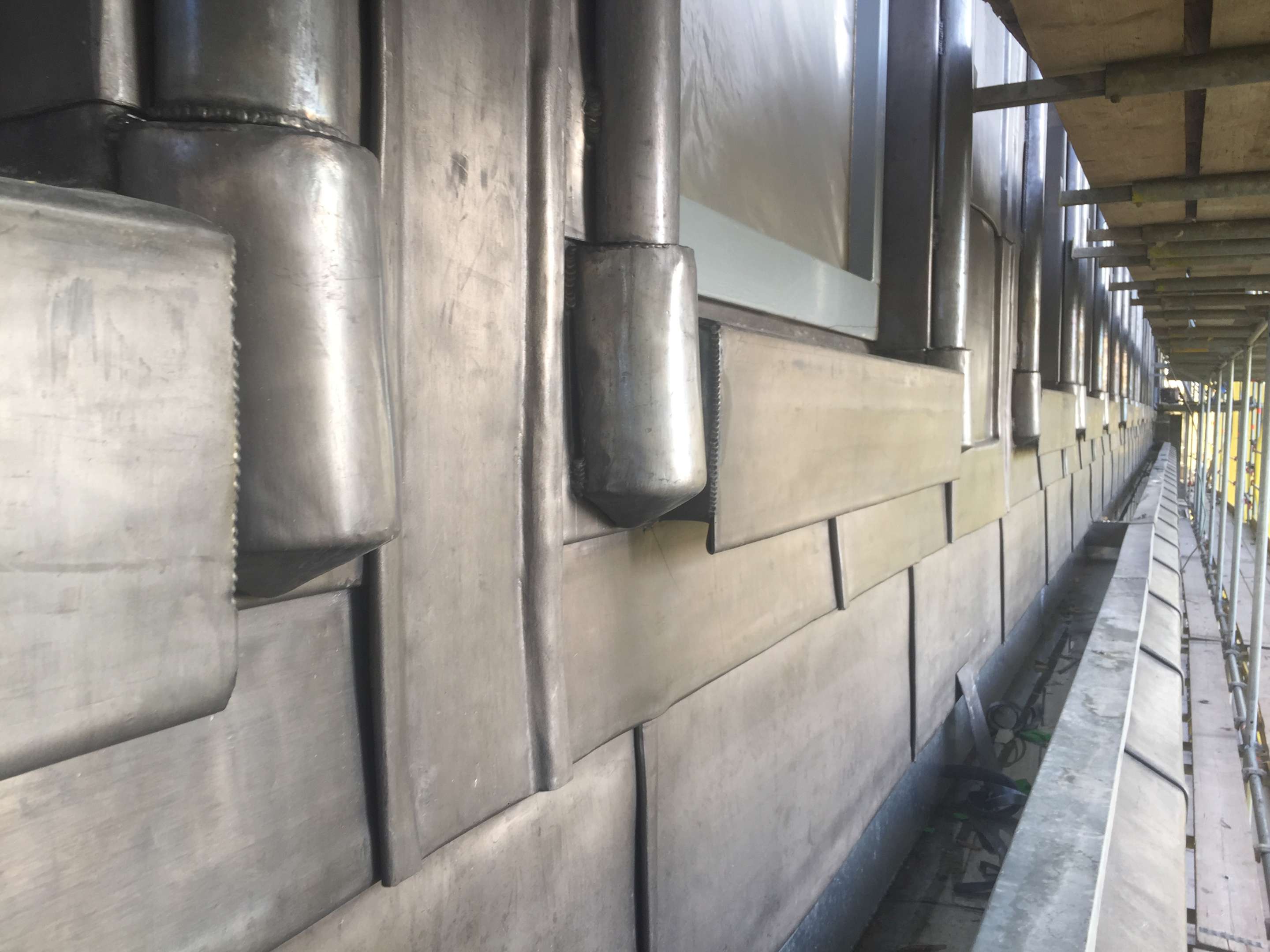 Bouw Bibliotheek Neude in Utrecht door Rijnboutt en Zecc Architecten. Beeld Frederik Vermeersch