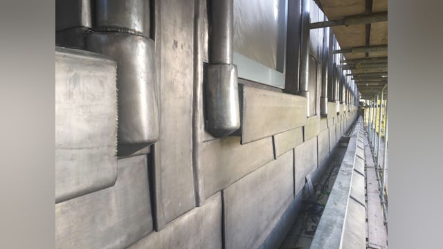 Bouw Bibliotheek Neude in Utrecht door Rijnboutt en Zecc Architecten. Beeld Frederik Vermeersch