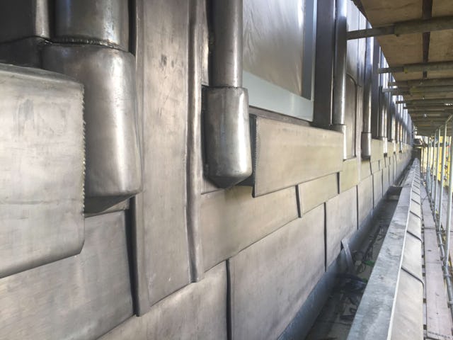 Bouw Bibliotheek Neude in Utrecht door Rijnboutt en Zecc Architecten. Beeld Frederik Vermeersch