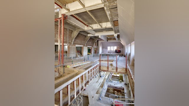 Bouw Bibliotheek Neude in Utrecht door Rijnboutt en Zecc Architecten. Beeld Kees Hummel