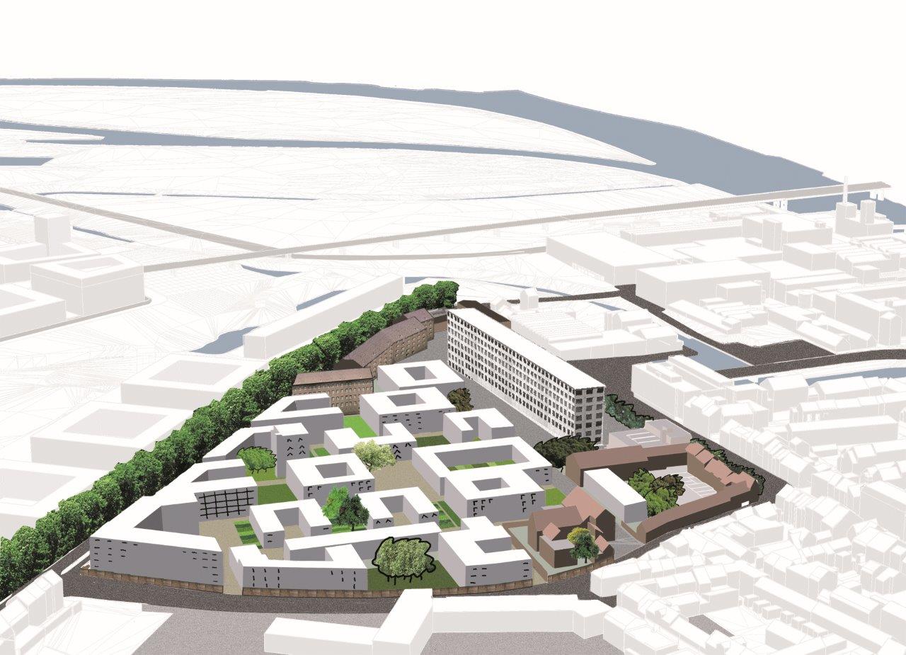 Sphinx-terrein, axonometrie, Palmbout Urban Landscapes