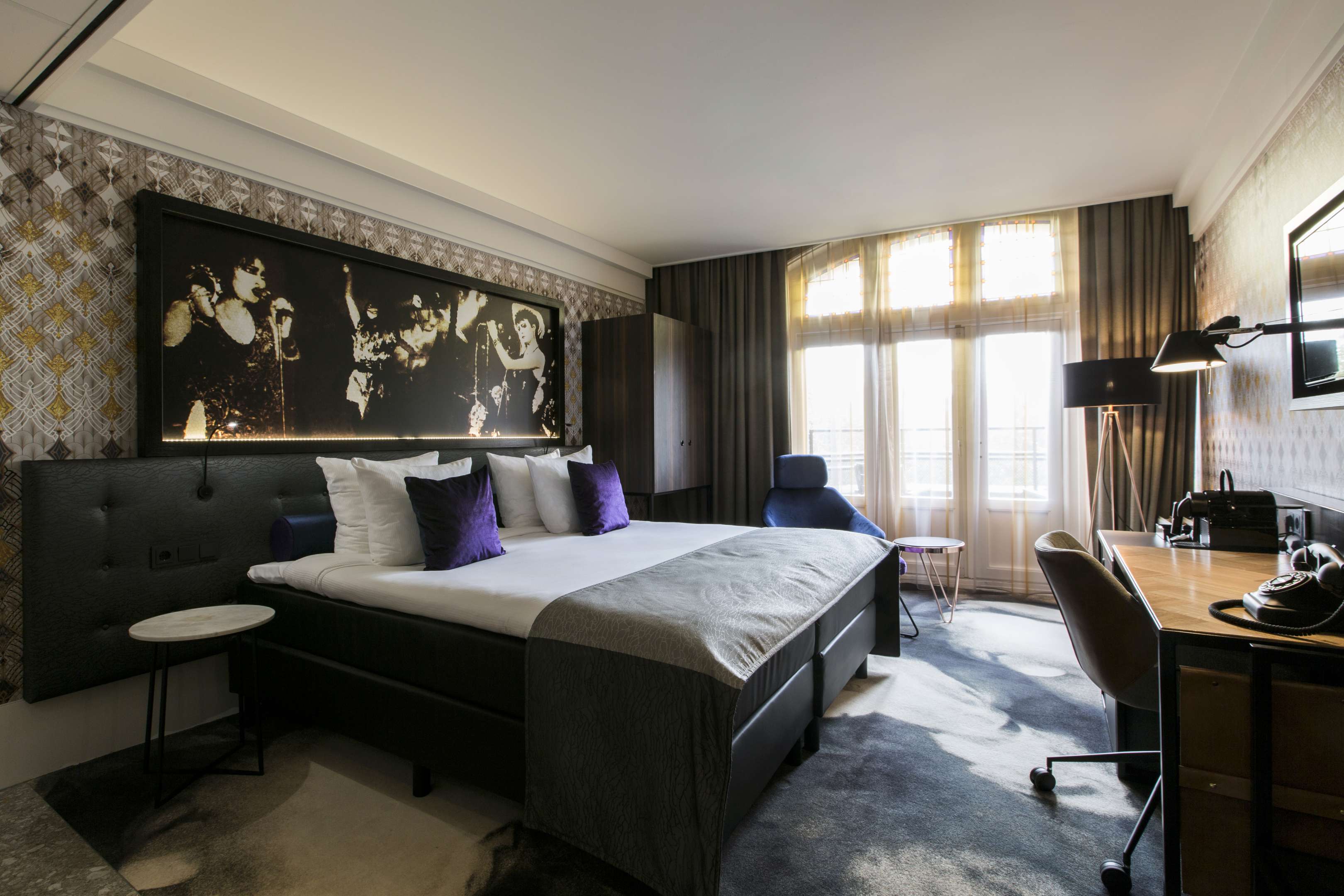 Hard Rock Hotel Amsterdam door Ray Kentie & Partners en interieurarchitect Feran Hugo.