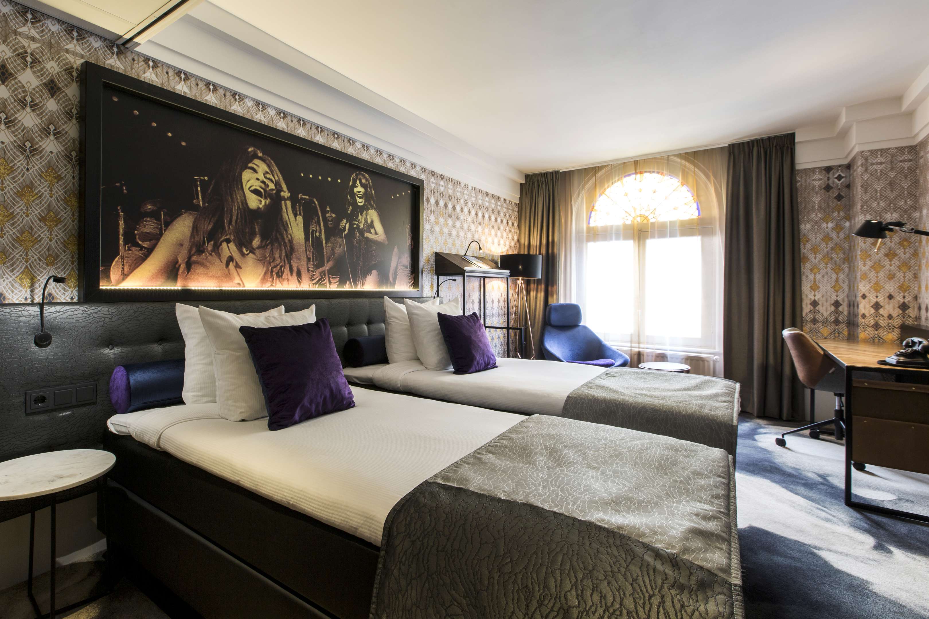 Hard Rock Hotel Amsterdam door Ray Kentie & Partners en interieurarchitect Feran Hugo.