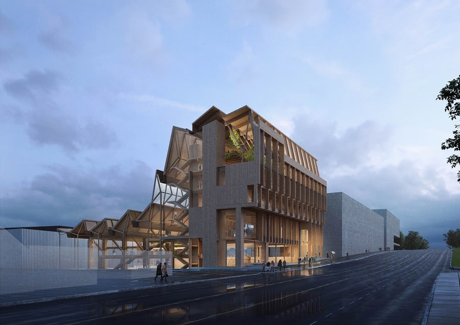 Grafton Architects wint prijsvraag Anthony Timberlands Centre for Design and Materials Innovation