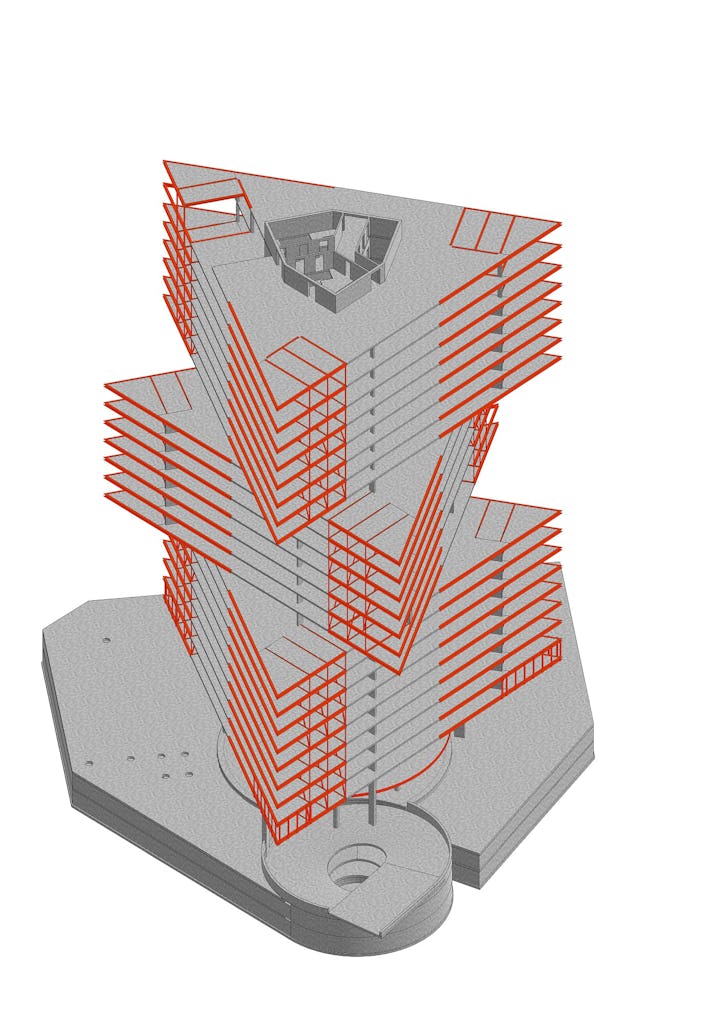 nhow Amsterdam RAI hotel door OMA/Reinier de Graaf. Beeld Laurian Ghinitoiu