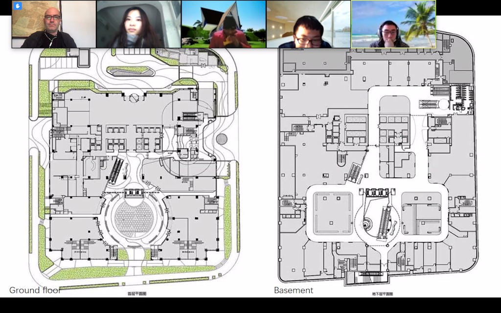 Lesgeven via ZOOM (screenshot)