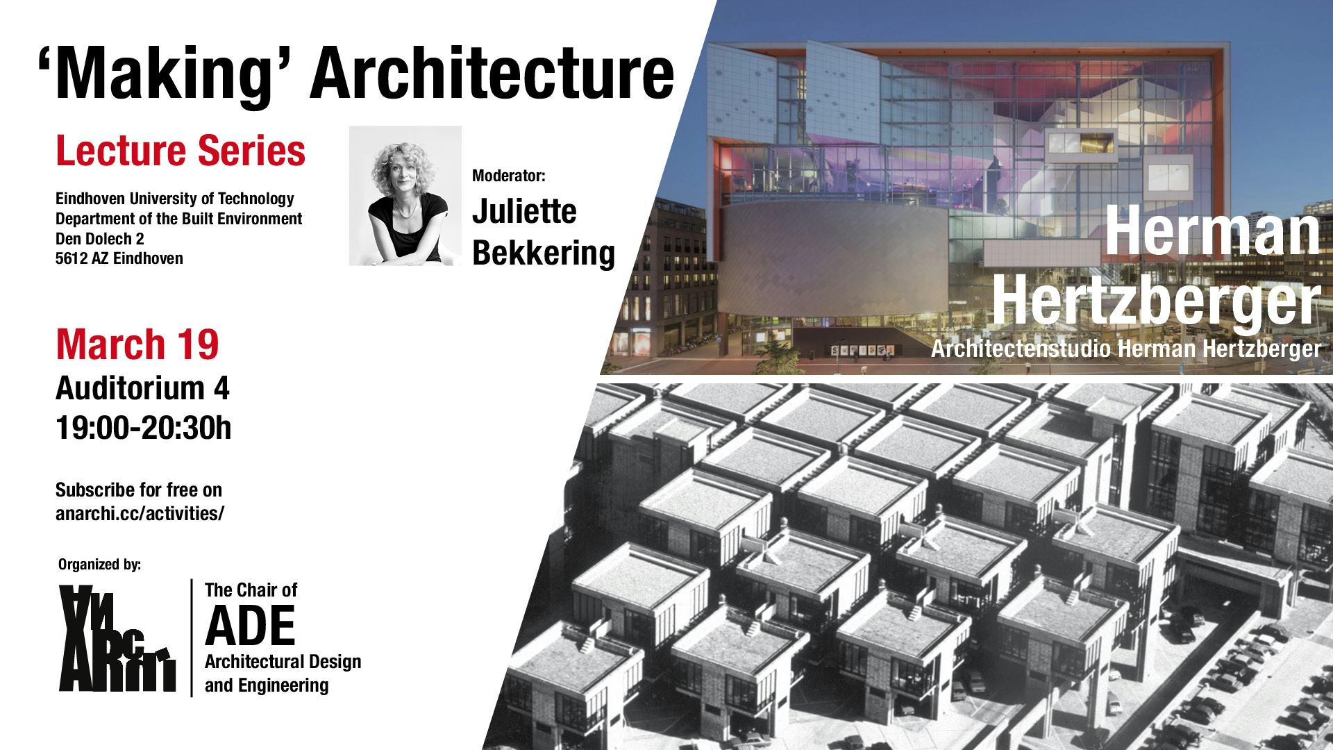 GEANNULEERD - Herman Hertzberger in lezingenreeks Making Architecture TU/e