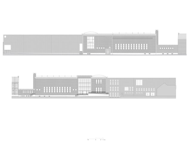 Gevels Vleugel 19 voor kunstcentrum Z33 in Hasselt door Francesca Torzo