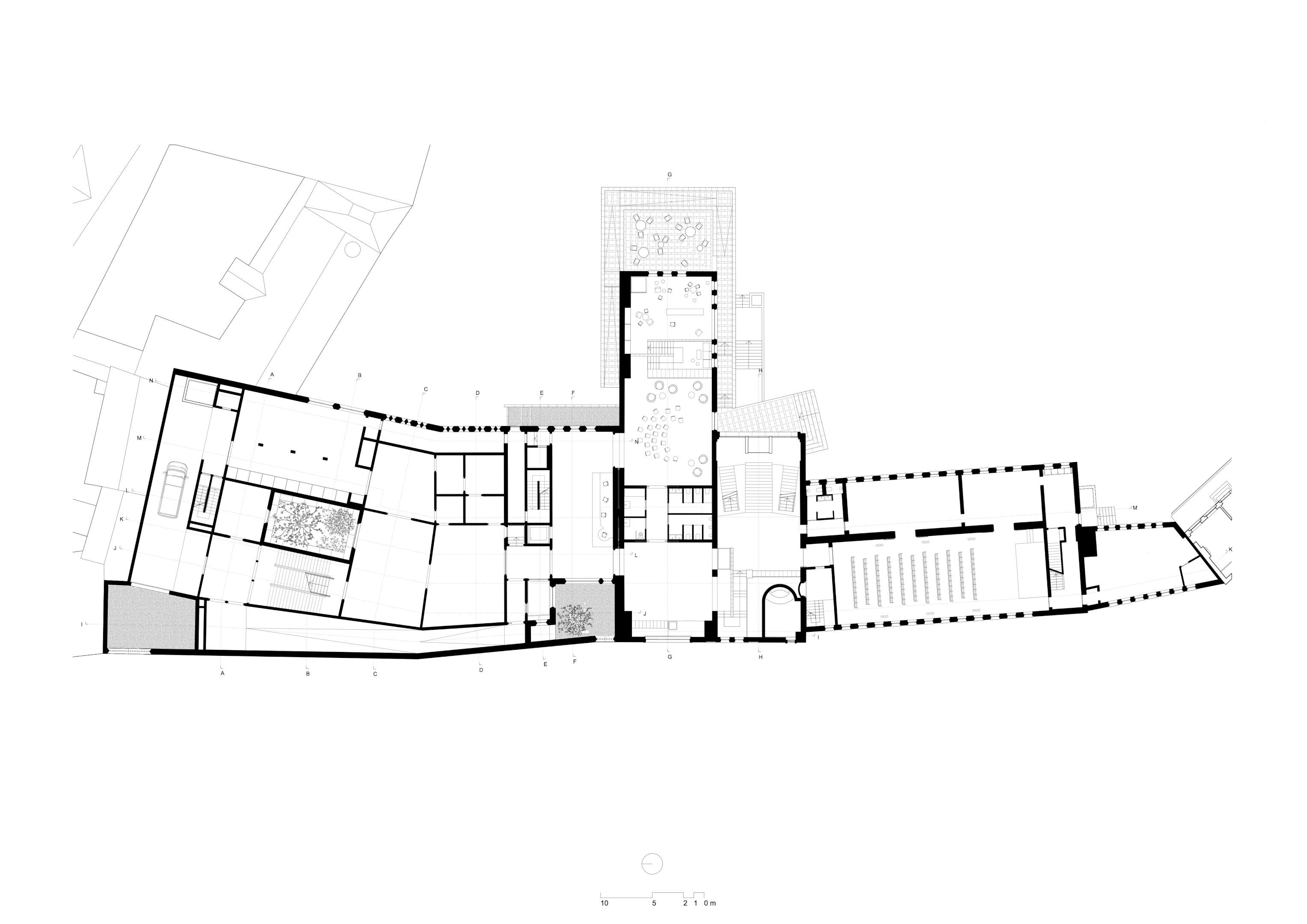 Begane grond Vleugel 19 voor kunstcentrum Z33 in Hasselt door Francesca Torzo