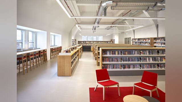 Bibliotheek Neude in Utrecht door Rijnboutt en Zecc Architecten. Beeld Kees Hummel