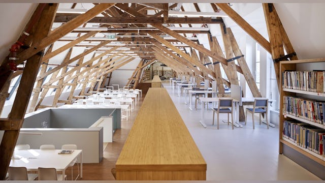 Bibliotheek Neude in Utrecht door Rijnboutt en Zecc Architecten. Beeld Kees Hummel