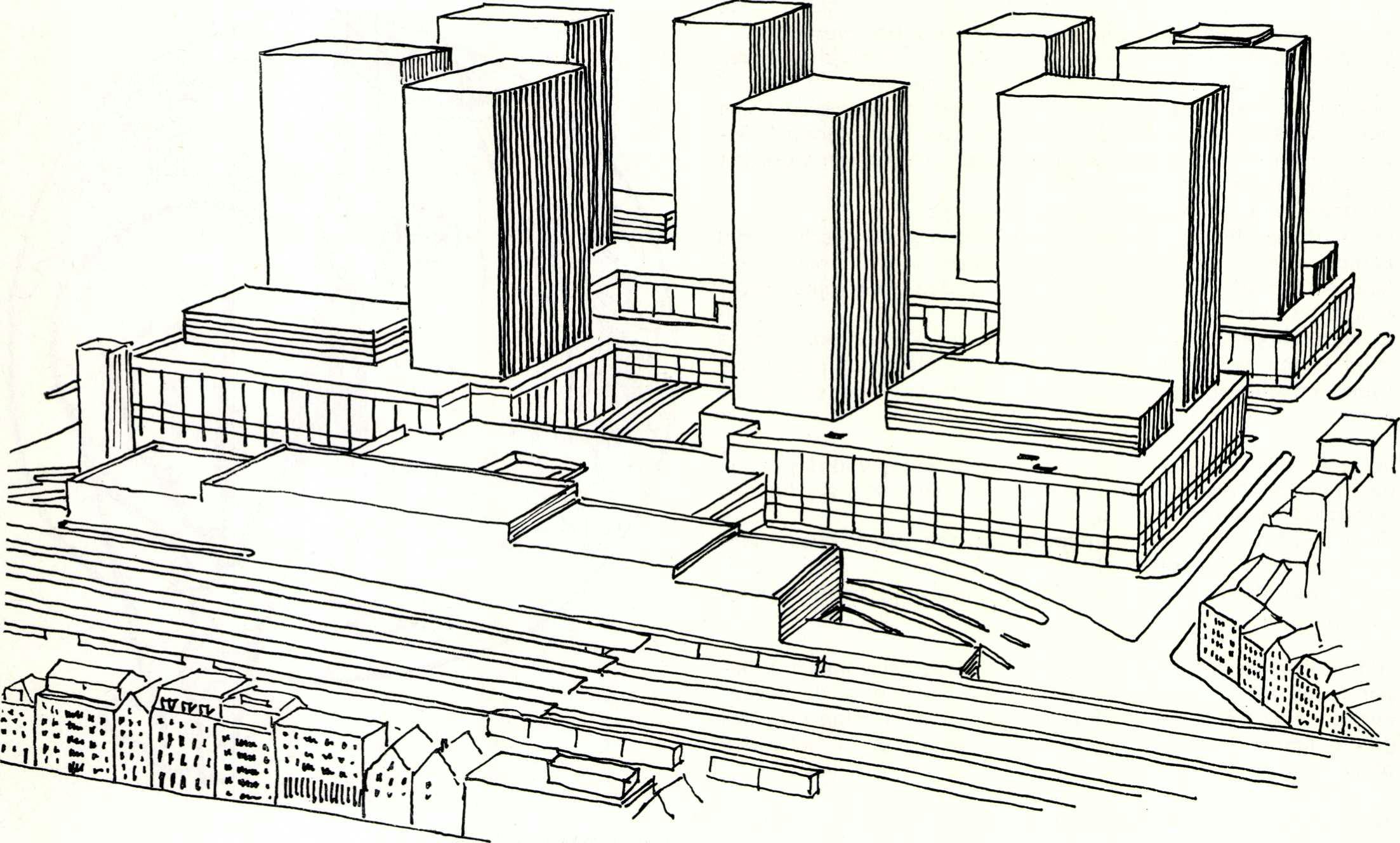 World Trade Centre in Brussel door André en Jean Polak