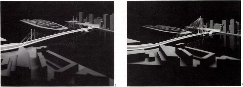 Erasmusbrug in Rotterdam door Ben van Berkel