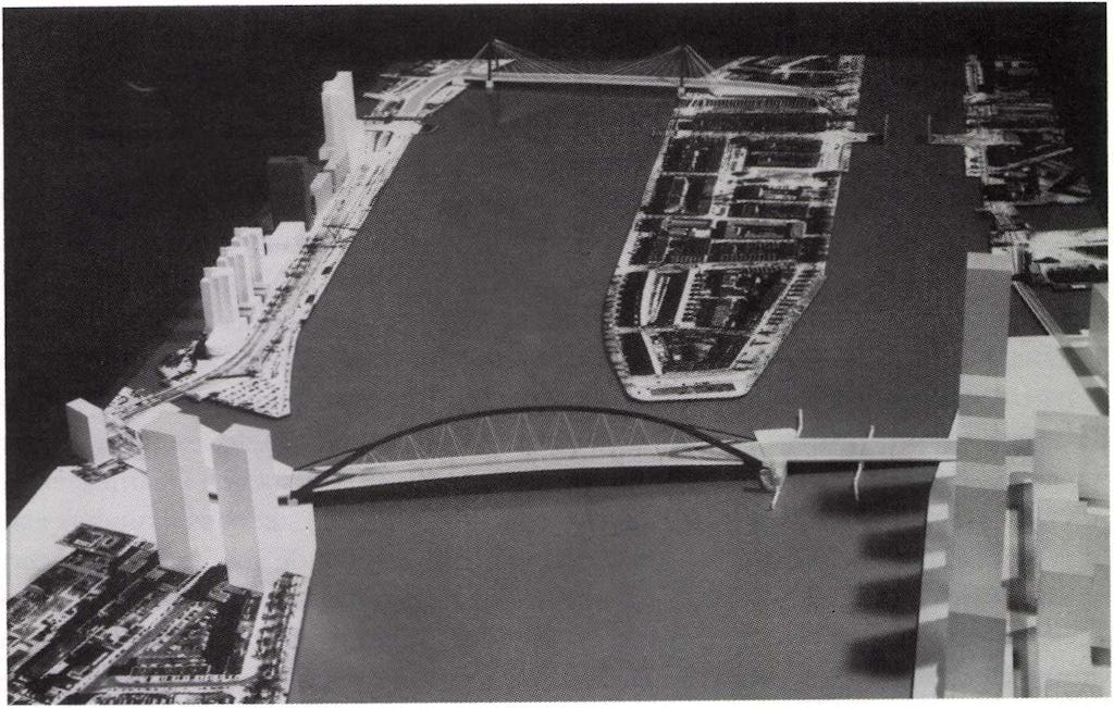 Erasmusbrug in Rotterdam door Ben van Berkel
