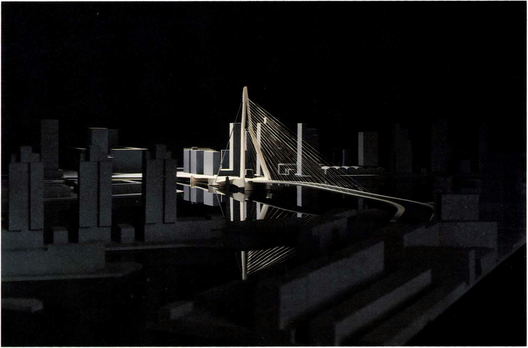 Erasmusbrug in Rotterdam door Ben van Berkel