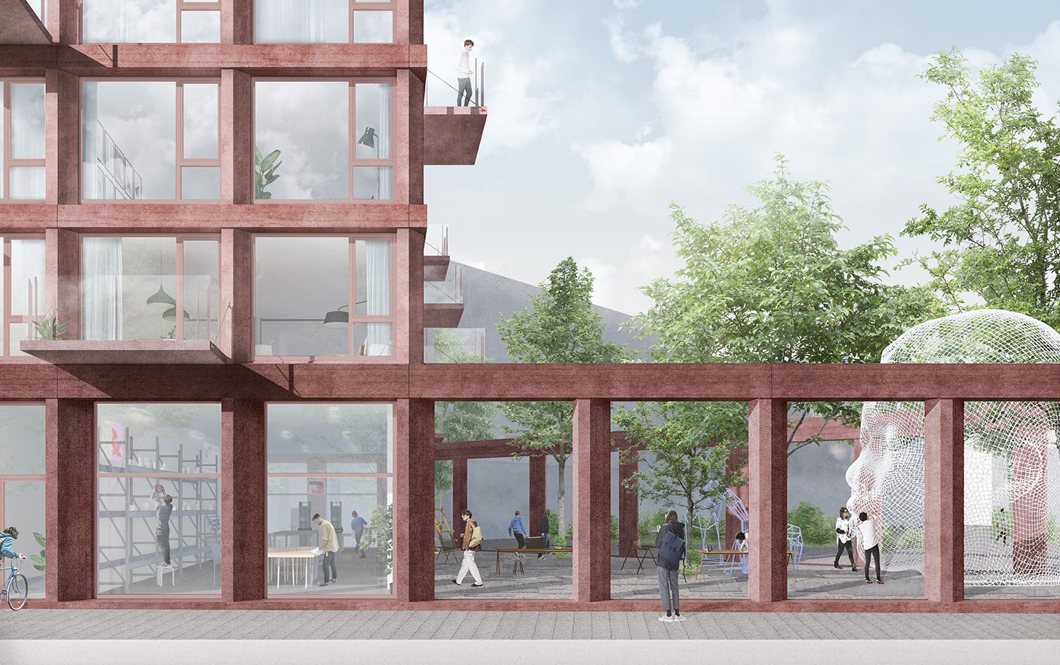 Studioninedots ontwerpt stadskamers voor woontoren Highnote in Almere
