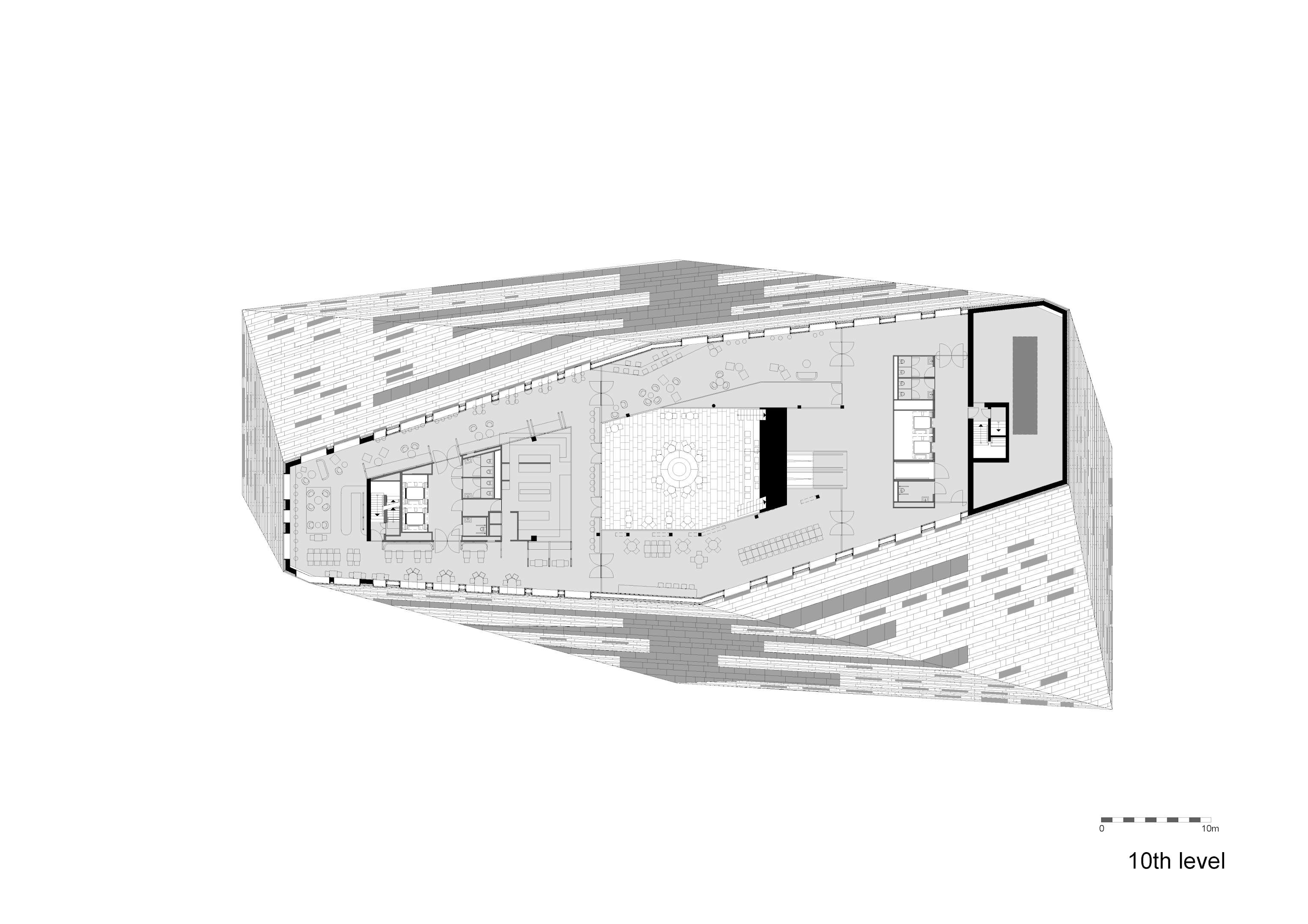 Tiende verdieping Forum Groningen door NL Architects