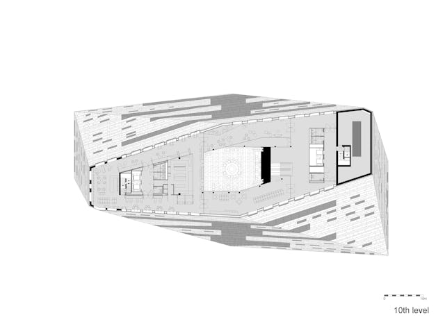 Tiende verdieping Forum Groningen door NL Architects