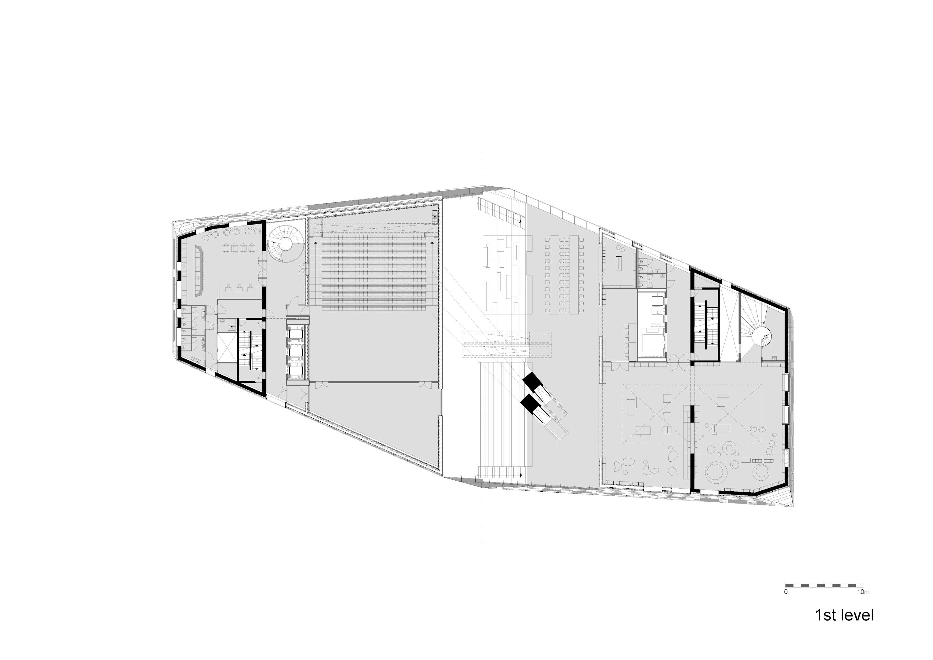Eerste verdieping Forum Groningen door NL Architects