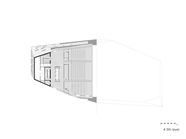 Verhoogde vierde verdieping Forum Groningen door NL Architects