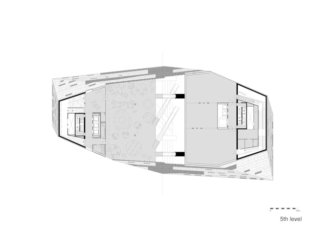 Vijfde verdieping Forum Groningen door NL Architects