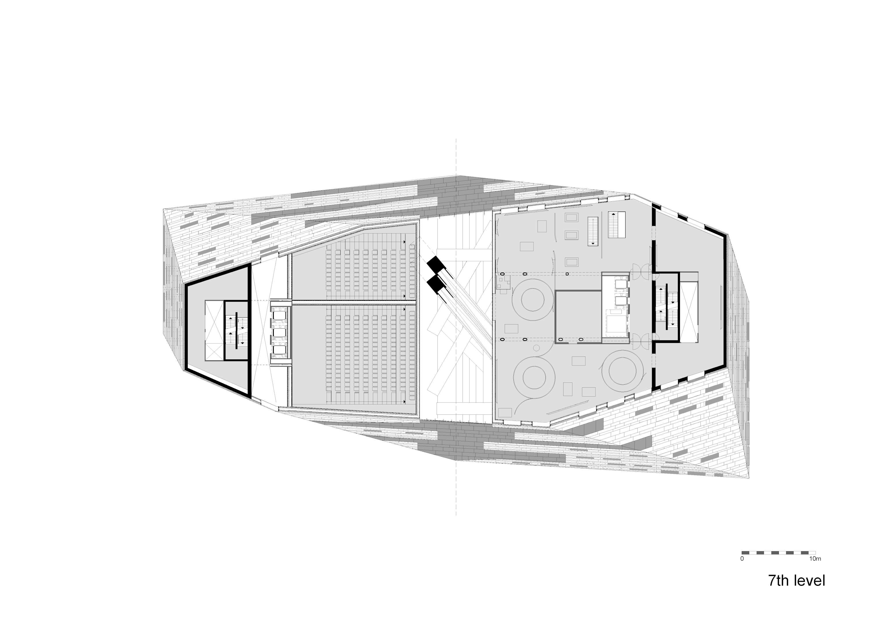 Zevende verdieping Forum Groningen door NL Architects