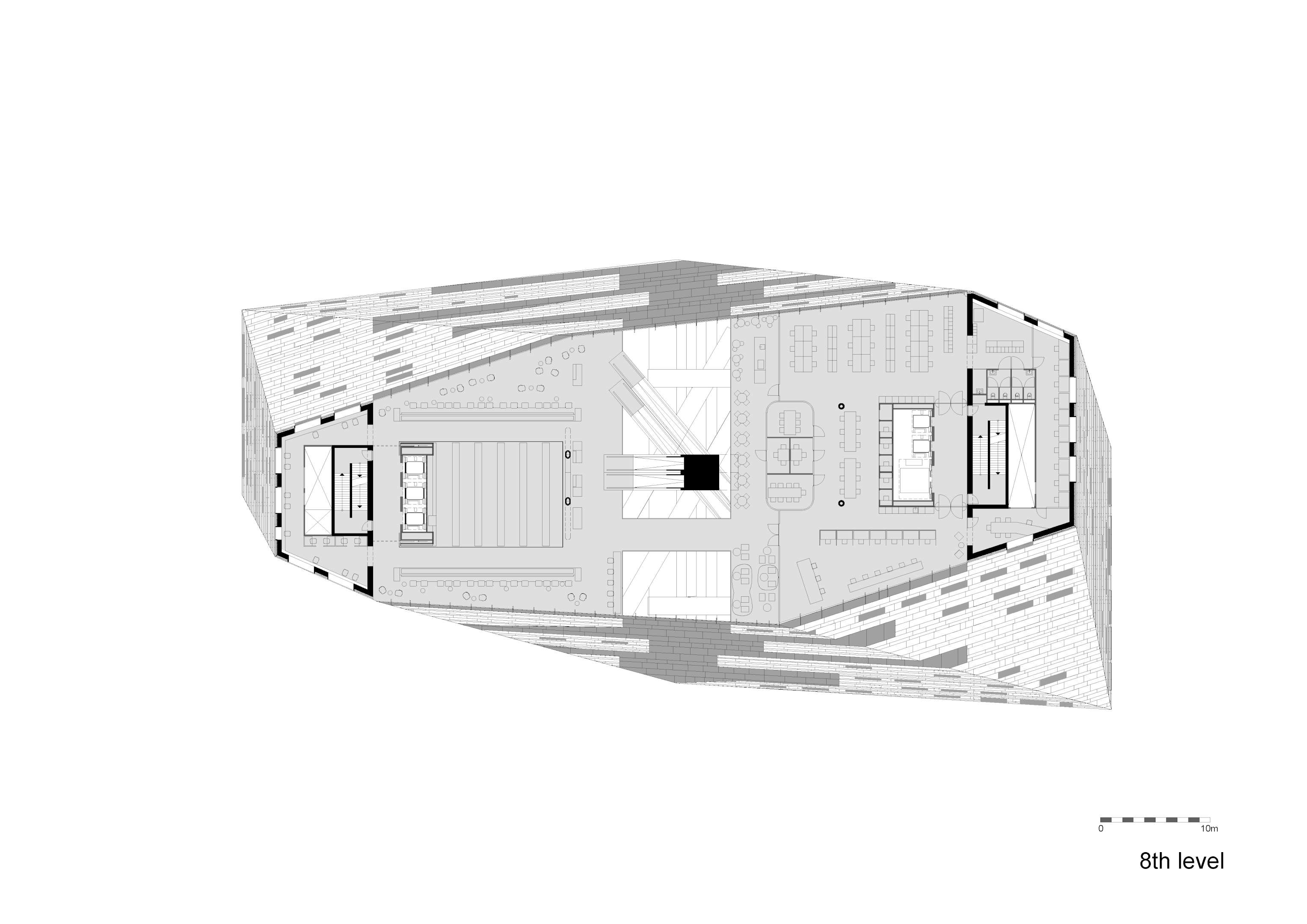 Achtste verdieping Forum Groningen door NL Architects