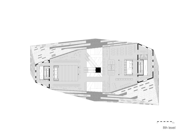 Achtste verdieping Forum Groningen door NL Architects