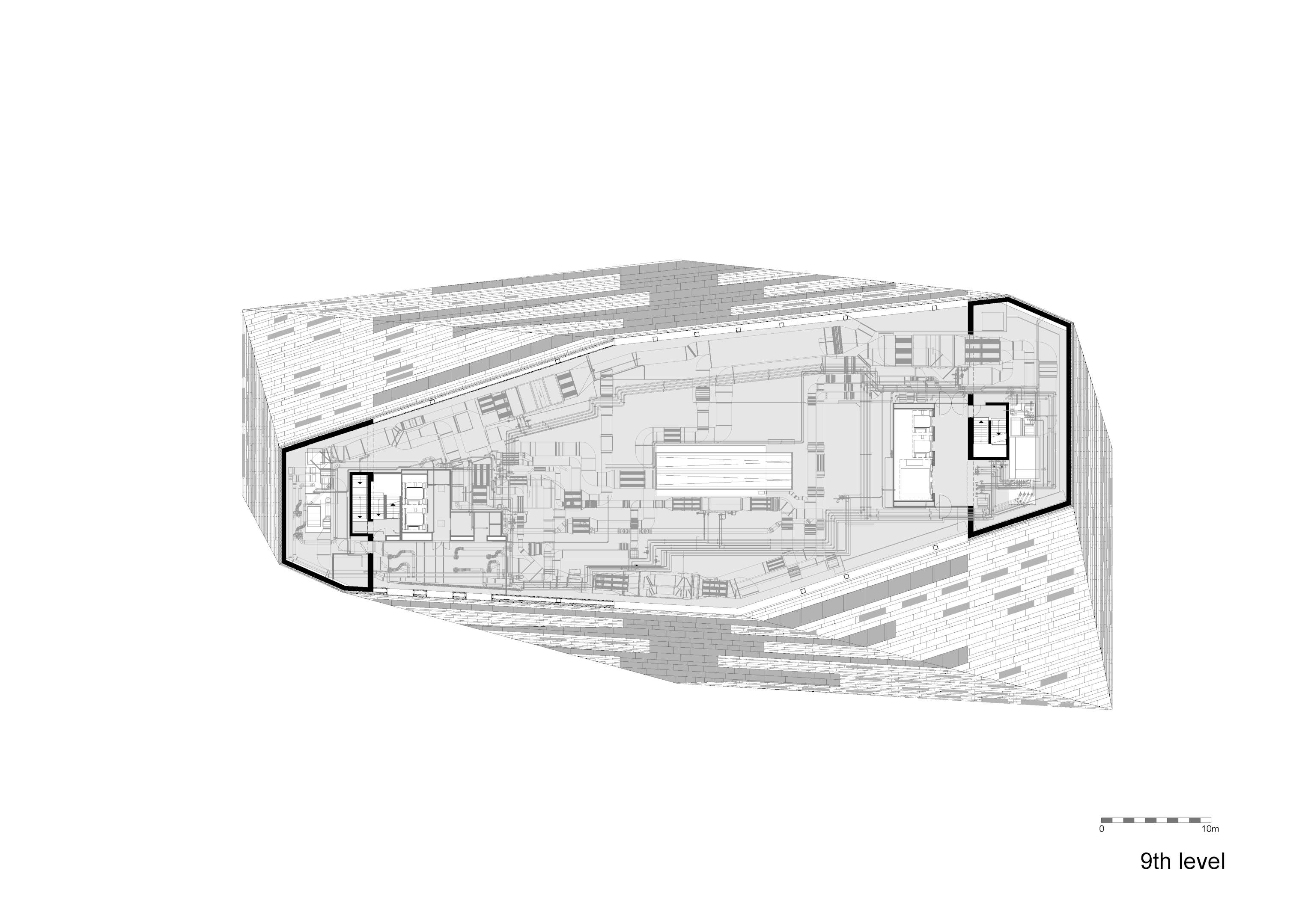 Negende verdieping Forum Groningen door NL Architects