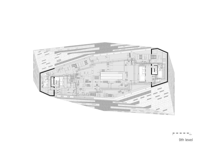 Negende verdieping Forum Groningen door NL Architects