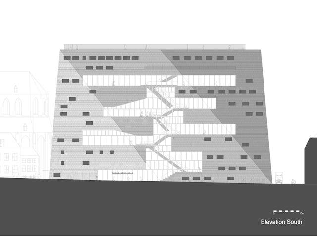 Zuidgevel Forum Groningen door NL Architects