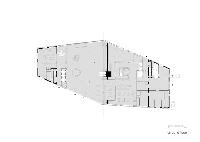 Begane grond Forum Groningen door NL Architects