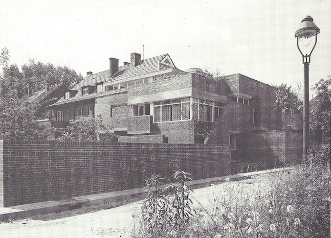 O.M.Ungers, kantoor en woonhuis in Keulen-Müngersdorf, 1959 Bron O.M. Ungers, Vieweg, 1984
